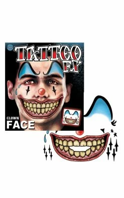 Tinsley Transfers Clowns Clown Face Tattoo Accessory