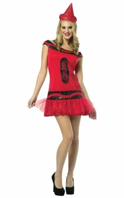 Rasta Imposta Crayons Crayola Ruby Glitter Costume