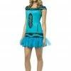 Rasta Imposta Crayons Ladies Steel Blue Crayola Crayon Costume