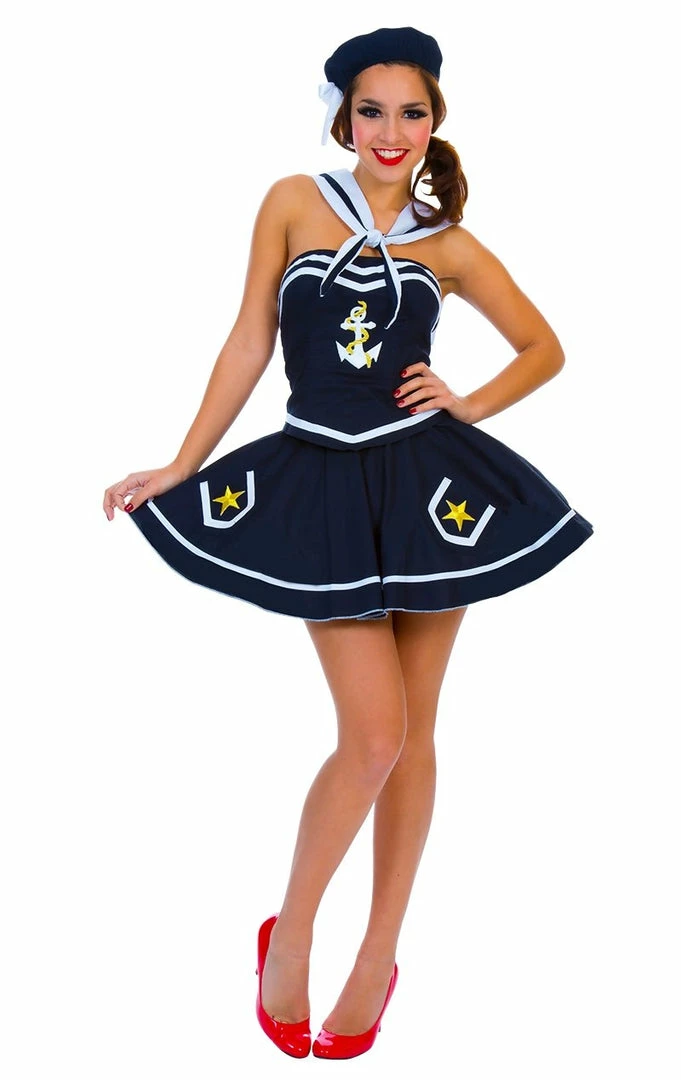 Roma Womens Flirty Blue Sailor Costume American / USA