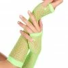 Generic Neon Green Fishnet Gloves Raves