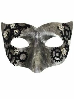 Generic Masquerade Ball Silver Masquerade Facepiece