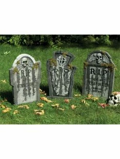 Generic Tombstones With Moss Accessory