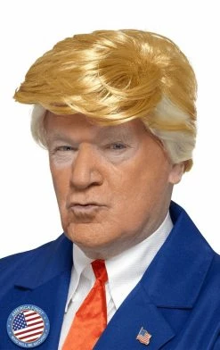 Smiffys Trump Orange & Blonde Wig American / USA