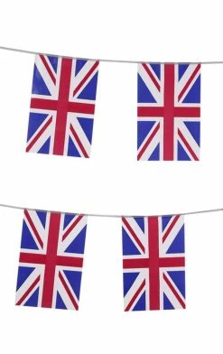 Generic Union Jack Square Bunting Decoration British / UK