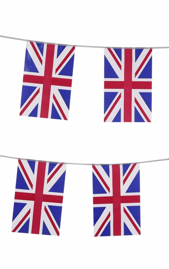 Generic Union Jack Square Bunting Decoration British / UK