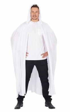 Generic Unisex White Hooded Cape Angels