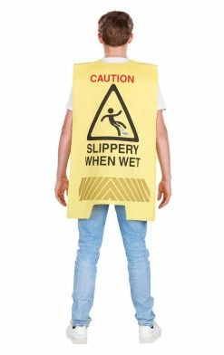 Generic Wet Floor Sign Costume Novelty