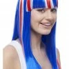 Generic British / UK Womens Union Jack Glamourama Wig